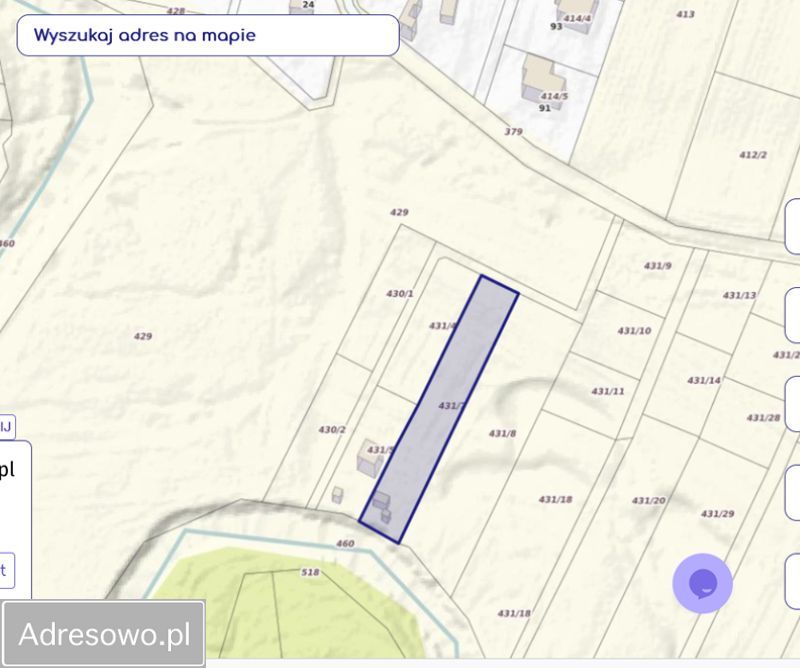 Działka budowlana Radawa