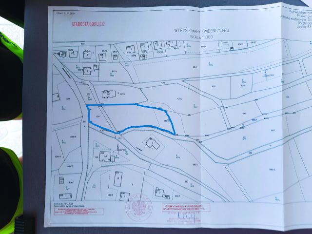 Działka budowlana Bobowa Przedmieście, ul. Bohaterów Bobowej. Zdjęcie 1