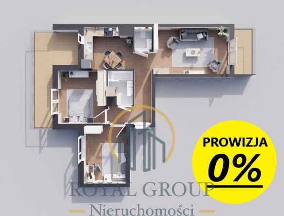 Mieszkanie 3-pokojowe Lublin Konstantynów, ul. Nałęczowska. Zdjęcie 2