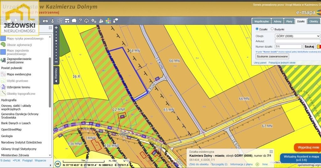Działka budowlana Kazimierz Dolny, ul. Góry. Zdjęcie 3