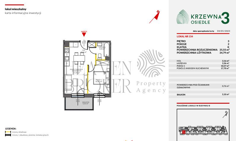 Mieszkanie 2-pokojowe Warszawa Targówek, ul. Krzewna. Zdjęcie 11