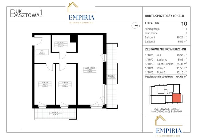 Mieszkanie 3-pokojowe Buk, ul. Basztowa. Zdjęcie 14