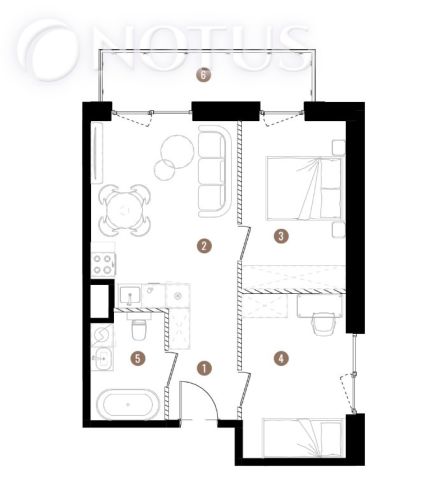 Mieszkanie 3-pokojowe Katowice, ul. gen. Zygmunta Waltera Jankego. Zdjęcie 5