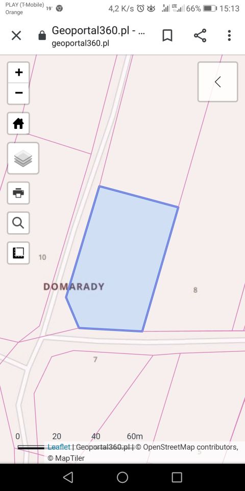 Działka rolno-budowlana Domarady. Zdjęcie 3
