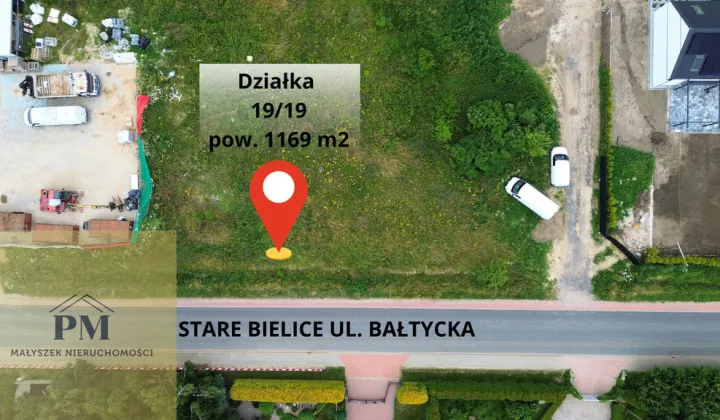 Działka budowlana Stare Bielice, ul. Bałtycka