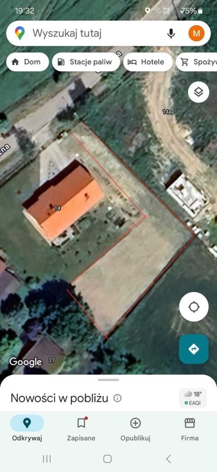 Działka budowlana Kicin, ul. Okrężna
