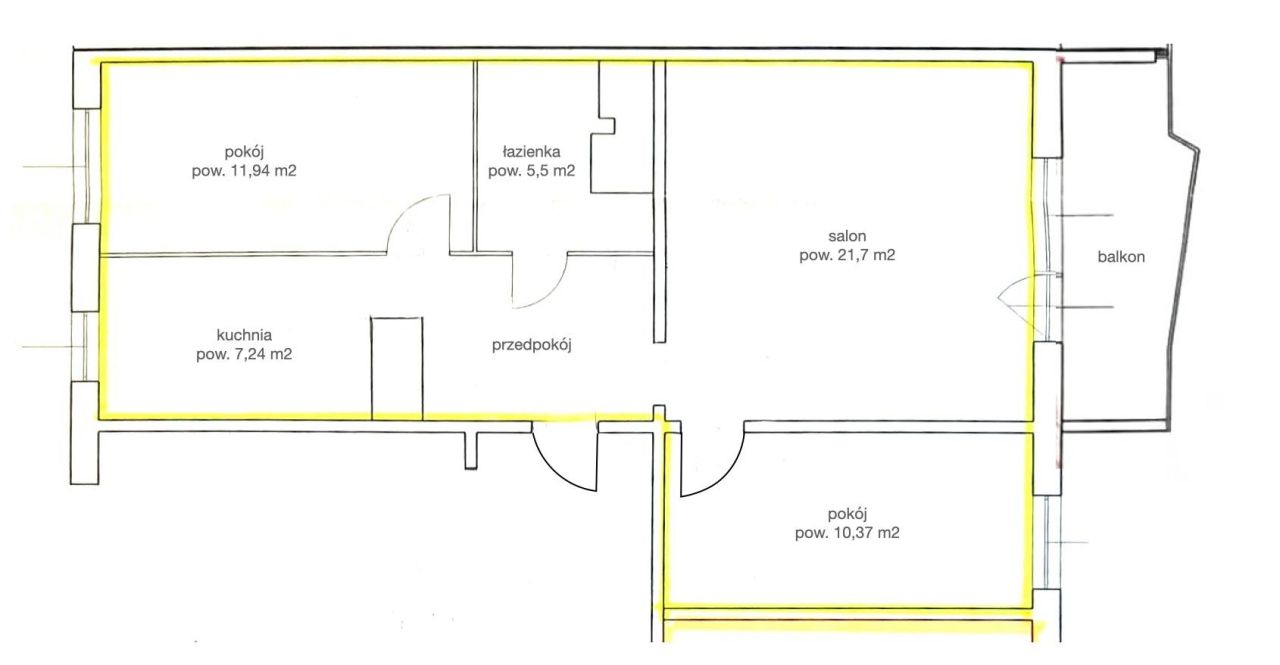 Mieszkanie 3-pokojowe Łódź Retkinia, al. ks. kard. Stefana Wyszyńskiego. Zdjęcie 18