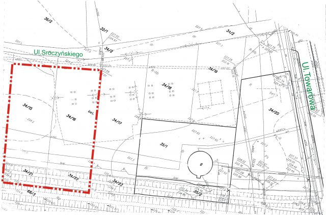Działka inwestycyjna Jasło Hankówka, ul. Tadeusza Sroczyńskiego. Zdjęcie 1