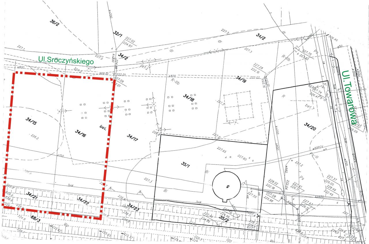 Działka inwestycyjna Jasło Hankówka, ul. Tadeusza Sroczyńskiego