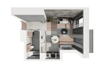 Mieszkanie 1-pokojowe Poznań Jeżyce, ul. Klemensa Janickiego. Zdjęcie 3