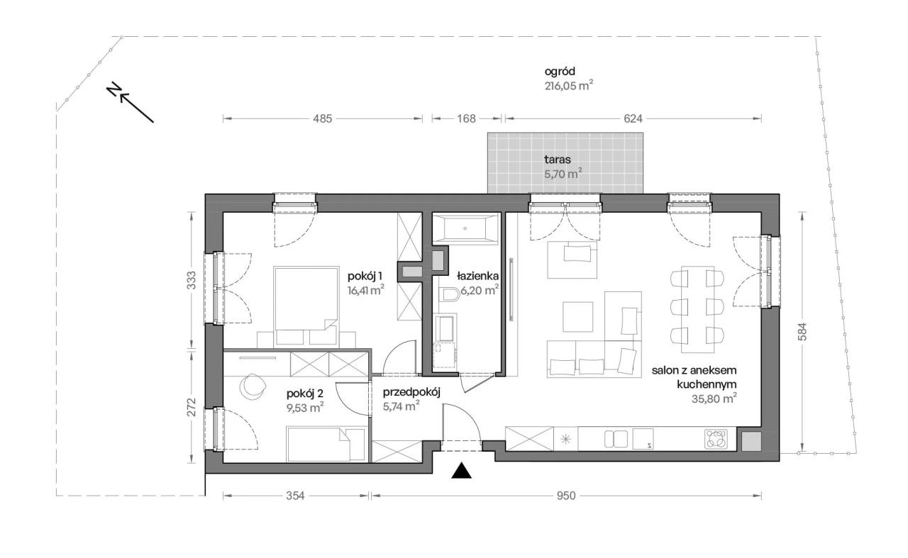 Mieszkanie 3-pokojowe Katowice Brynów, ul. Ceglana. Zdjęcie 7