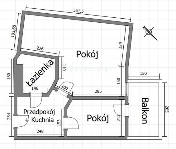 Mieszkanie 2-pokojowe Kraków Mistrzejowice, ul. gen. Leopolda Okulickiego. Zdjęcie 1