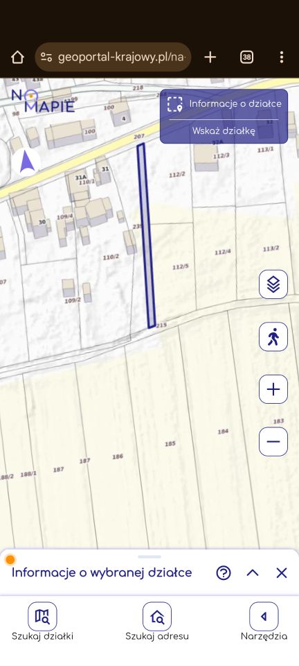 Działka budowlana Wichrów. Zdjęcie 2