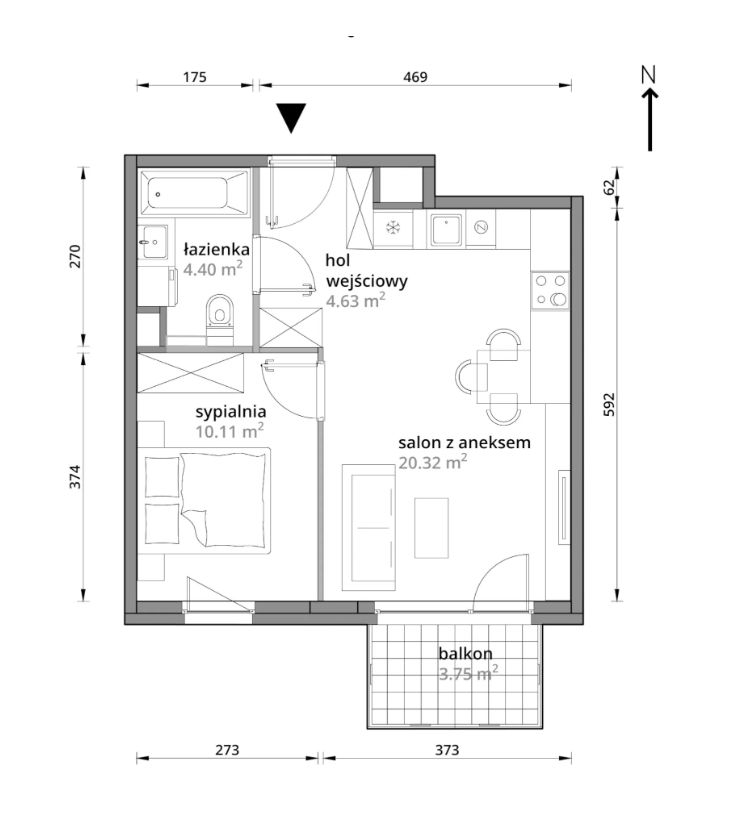 Mieszkanie 2-pokojowe Warszawa Praga-Południe, ul. Podskarbińska. Zdjęcie 4