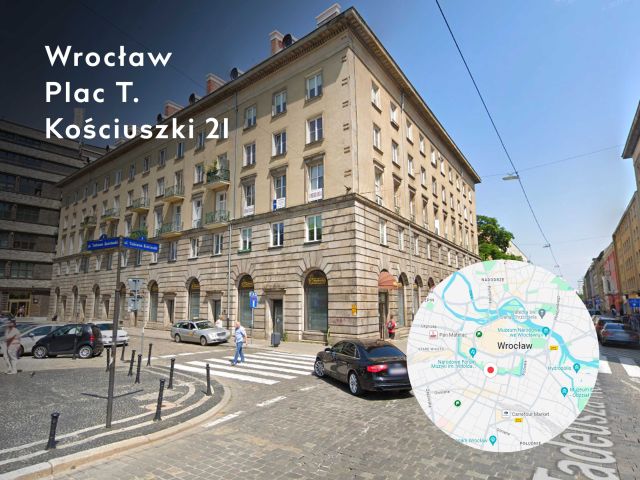 Mieszkanie 2-pokojowe Wrocław Stare Miasto, pl. Tadeusza Kościuszki. Zdjęcie 1
