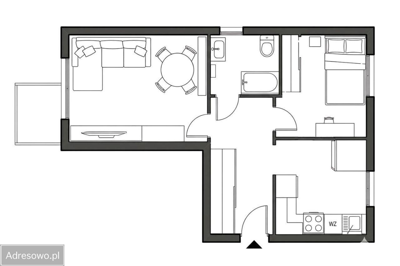 Mieszkanie 2-pokojowe Bydgoszcz Bartodzieje Małe, al. kard. Stefana Wyszyńskiego. Zdjęcie 2