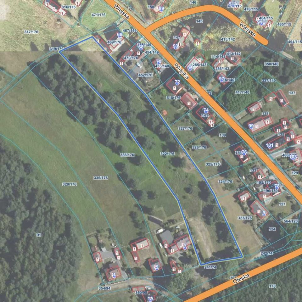 Działka rolno-budowlana Dębiniec