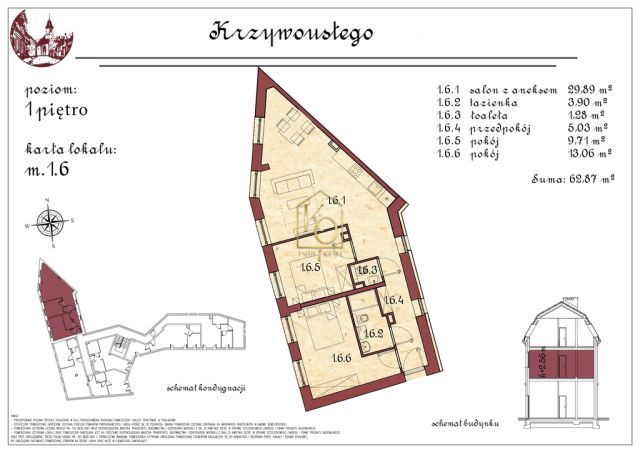 Mieszkanie 3-pokojowe Wrocław Psie Pole, ul. Bolesława Krzywoustego. Zdjęcie 19