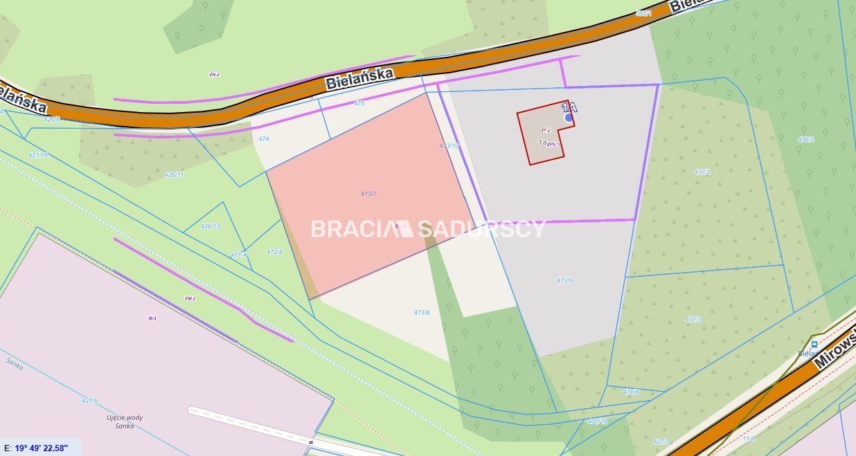 Działka rekreacyjna Kraków Zwierzyniec, ul. Bielańska. Zdjęcie 3