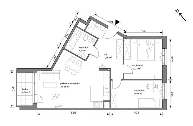 Mieszkanie 3-pokojowe Warszawa Włochy, ul. Trzcinowa. Zdjęcie 7