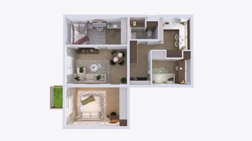 Mieszkanie 4-pokojowe Lublin Czechów, ul. Koncertowa. Zdjęcie 17