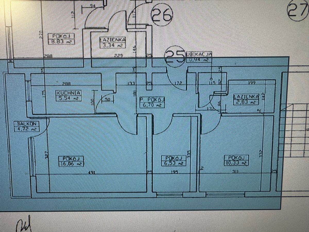 Mieszkanie 3-pokojowe Mysłowice, ul. Hugona Kołłątaja