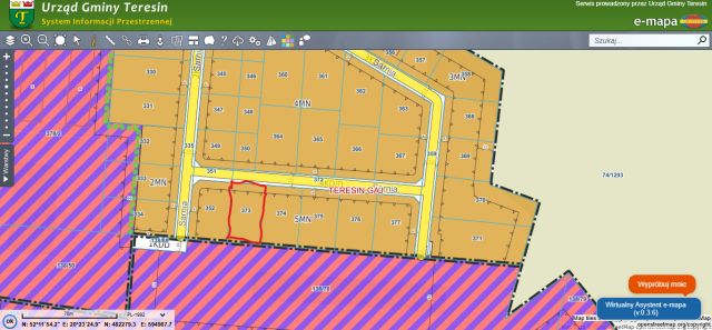 Działka budowlana Teresin, ul. Sarnia. Zdjęcie 1