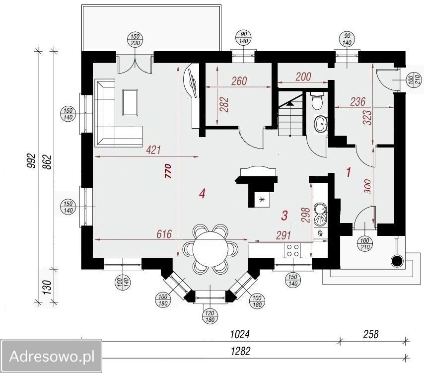 dom wolnostojący, 6 pokoi Pławna, ul. Kasztanowa. Zdjęcie 12