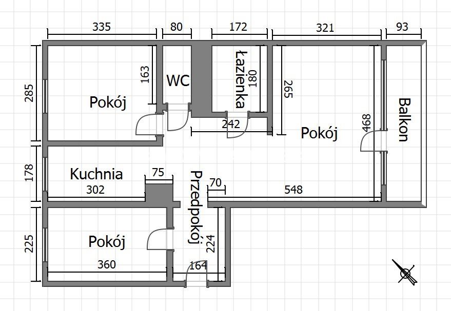 Mieszkanie 3-pokojowe Kraków Podgórze Duchackie, ul. Łużycka. Zdjęcie 19