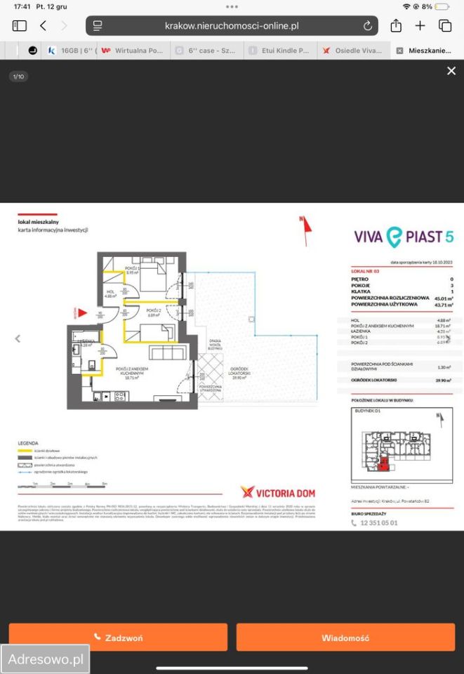 Mieszkanie 3-pokojowe Kraków Prądnik Czerwony, ul. Powstańców. Zdjęcie 12