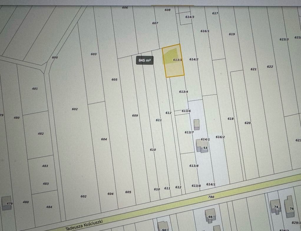 Działka budowlana Młodów, ul. Tadeusza Kościuszki. Zdjęcie 2