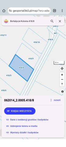 Działka rolno-budowlana Bortatycze-Kolonia, Bortatycze Kolonia. Zdjęcie 1