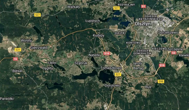 Działka inwestycyjna Naterki