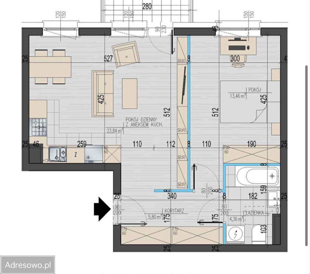 Mieszkanie 2-pokojowe Białystok Zawady, ul. Oleńki. Zdjęcie 12