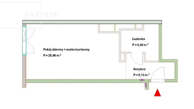 Mieszkanie 1-pokojowe Warszawa Mokotów, ul. Jana Pawła Woronicza. Zdjęcie 16