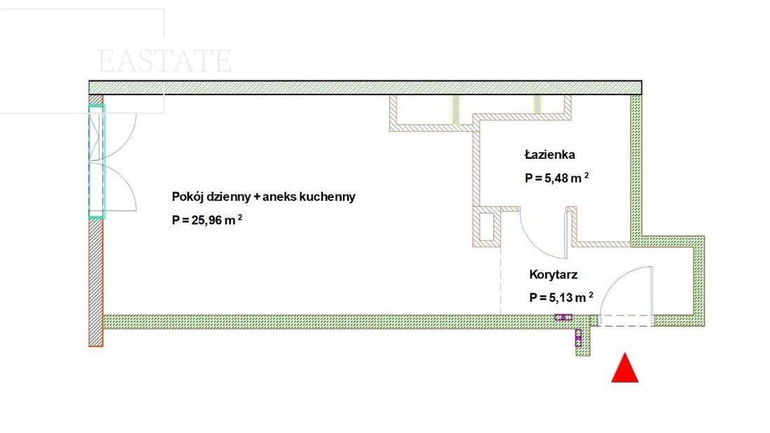 Mieszkanie 1-pokojowe Warszawa Mokotów, ul. Jana Pawła Woronicza. Zdjęcie 16