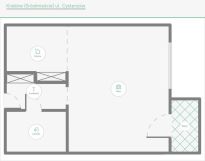 Mieszkanie 1-pokojowe Kraków Grzegórzki, ul. Cystersów. Zdjęcie 4