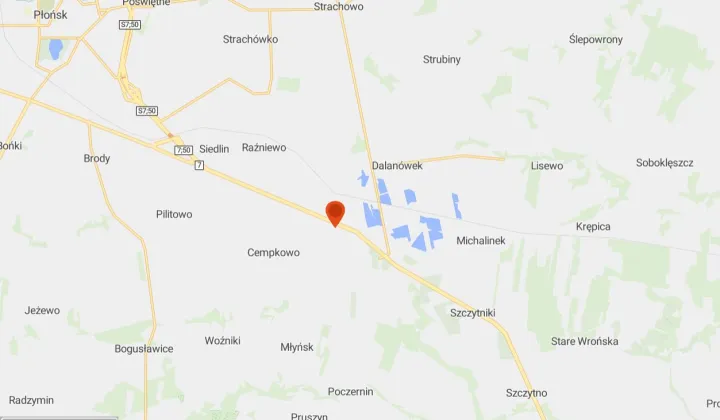 Działka inwestycyjna Dalanówek