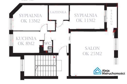 Mieszkanie 3-pokojowe Wrocław Krzyki, ul. Racławicka. Zdjęcie 15