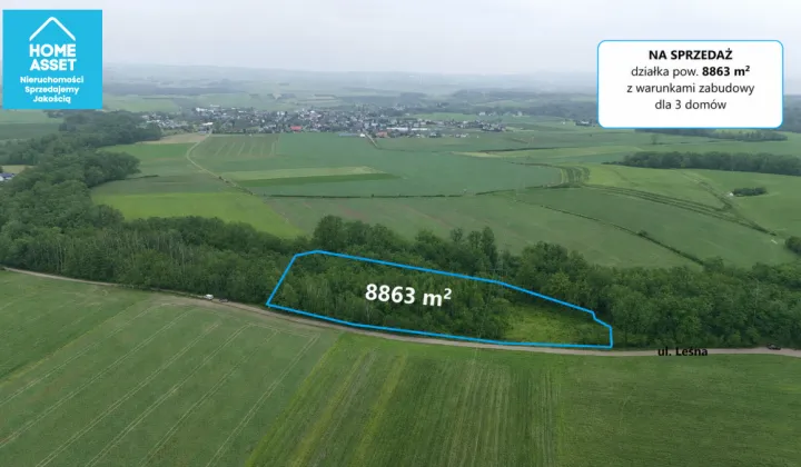 Działka budowlana Werblinia, ul. Leśna