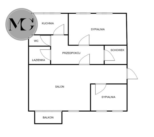 Mieszkanie 3-pokojowe Inowrocław Rąbin, ul. Józefa Krzymińskiego. Zdjęcie 19