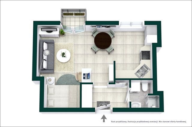 Mieszkanie 1-pokojowe Warszawa Śródmieście, ul. Stanisława Dubois. Zdjęcie 13