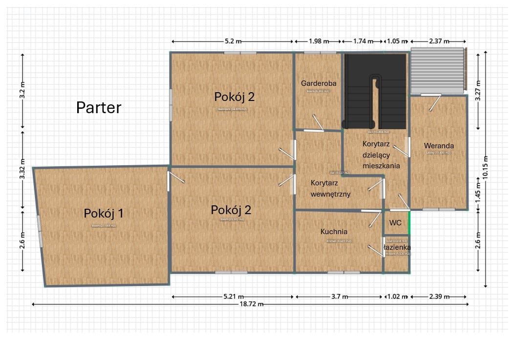 dom wolnostojący, 6 pokoi Poznań Piątkowo, Umultowska. Zdjęcie 4
