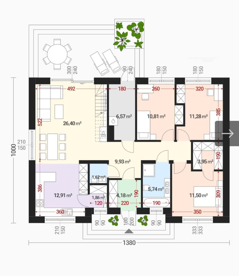 dom wolnostojący, 4 pokoje Jaszkowo. Zdjęcie 20