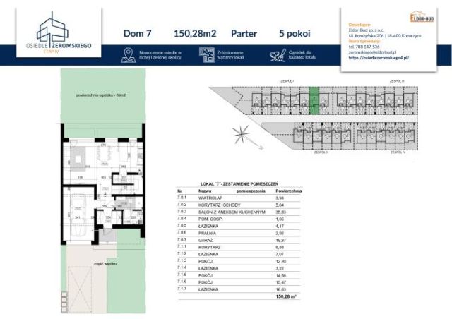 dom szeregowy, 5 pokoi Ostrołęka, ul. Stefana Żeromskiego. Zdjęcie 4