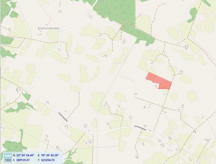 Działka rolna Łąkie. Zdjęcie 2