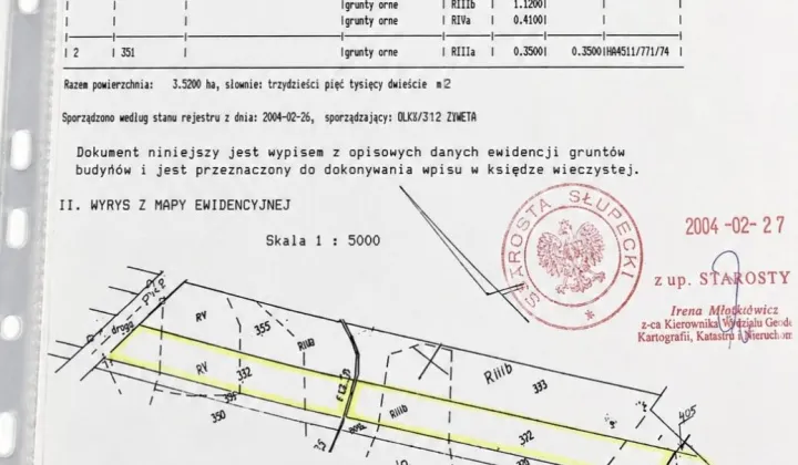 Działka rolna Rozalin Rozalin-Parcele