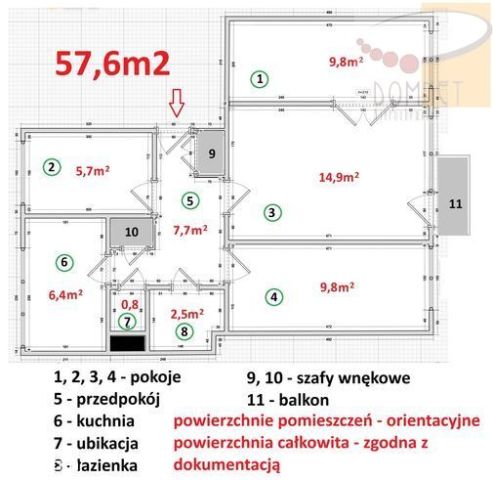Mieszkanie 4-pokojowe Pruszków, ul. Ewy. Zdjęcie 3