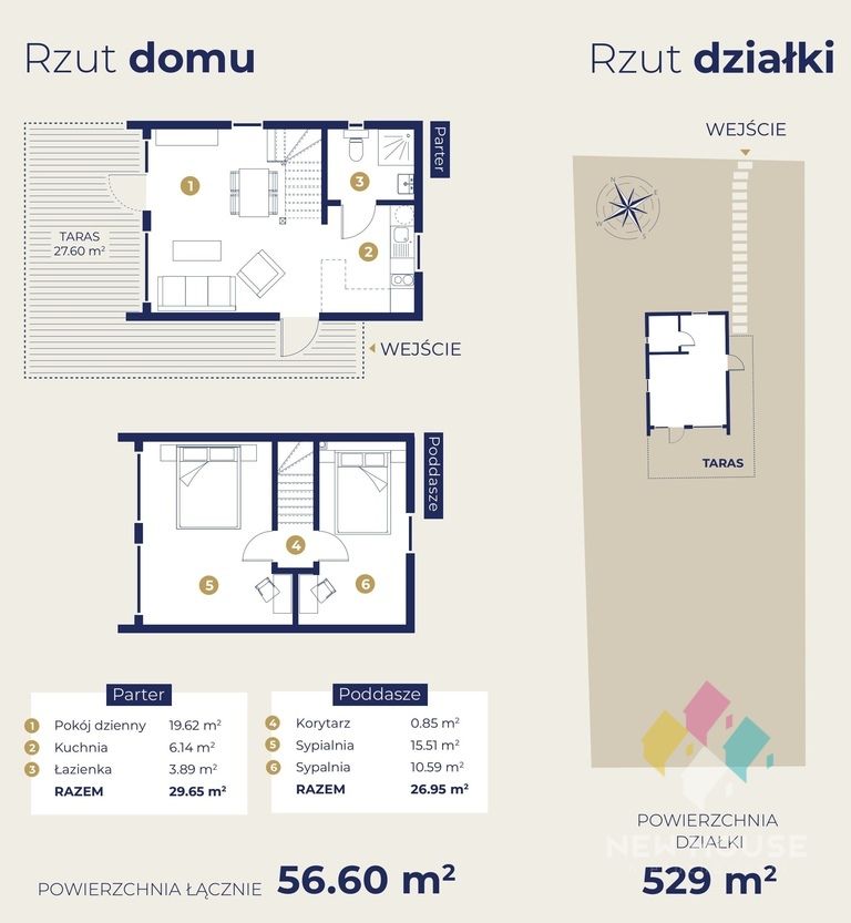 dom wolnostojący, 3 pokoje Woryty. Zdjęcie 4