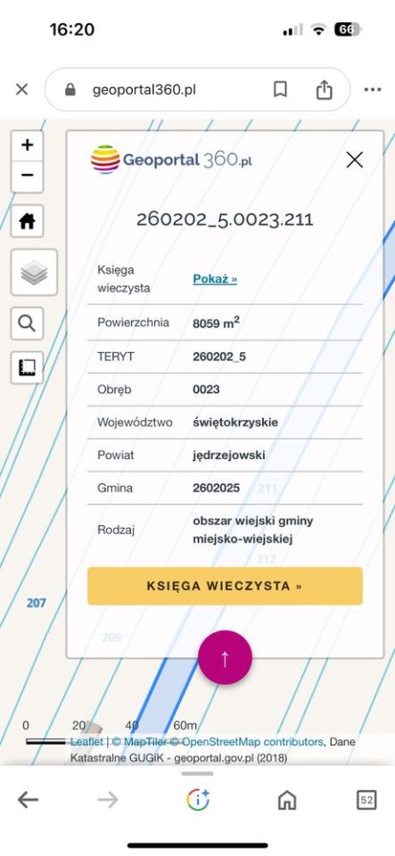 Działka rolno-budowlana Podchojny. Zdjęcie 3